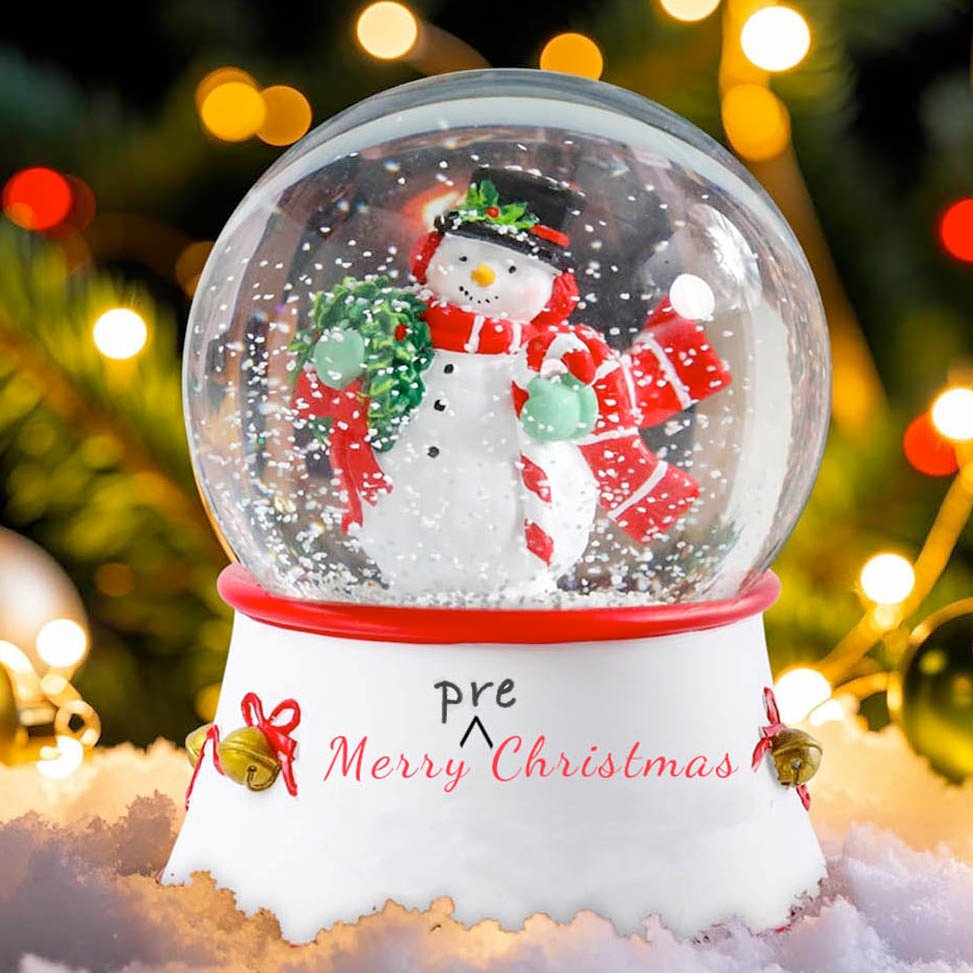 Pre-Christmas Snow Globe